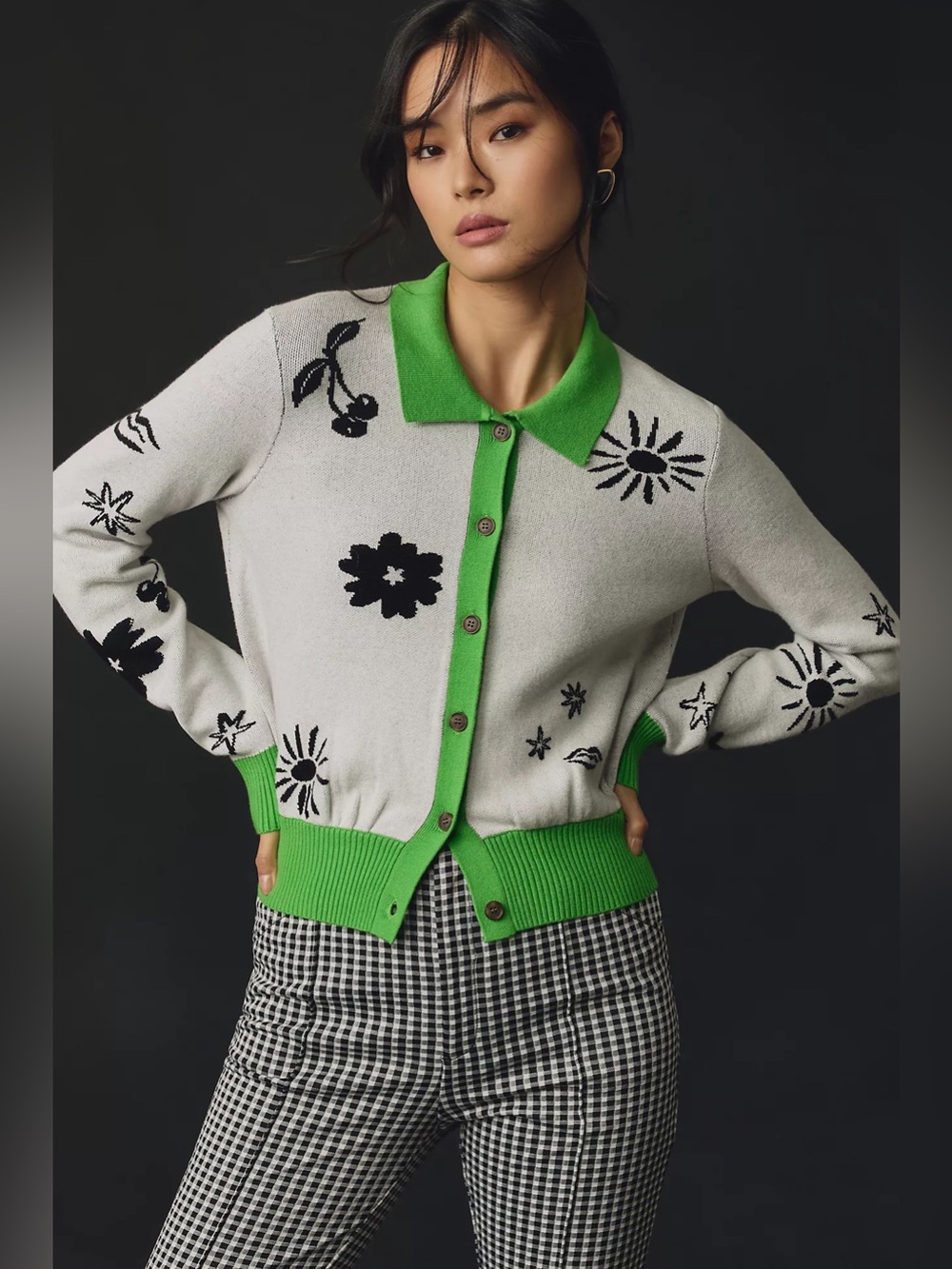 Maeve by Anthropologie Collared Cardigan Sweater xs